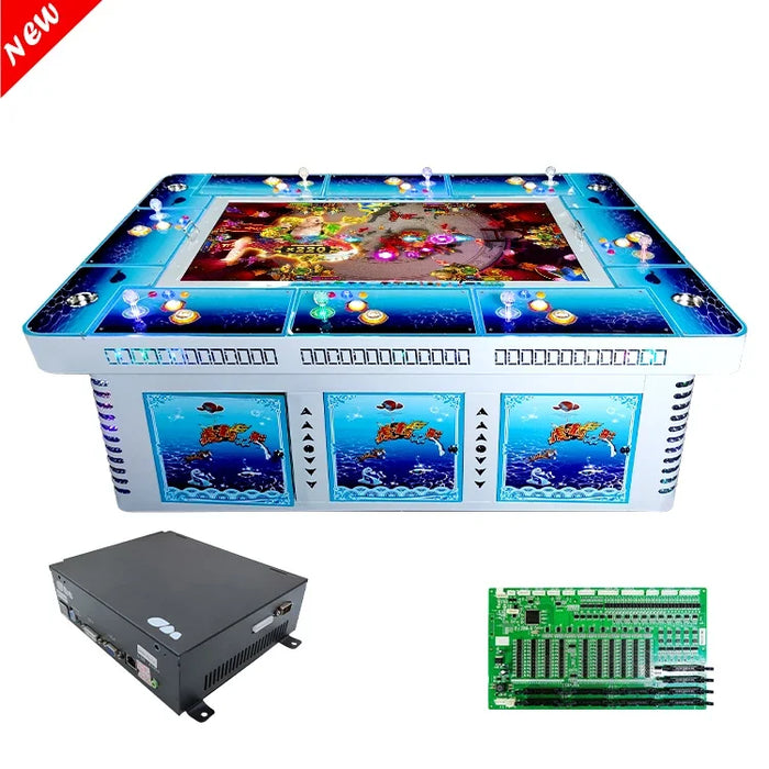 Exclusive 8 Player Shooting Fish Arcade Game Table &amp game controllers