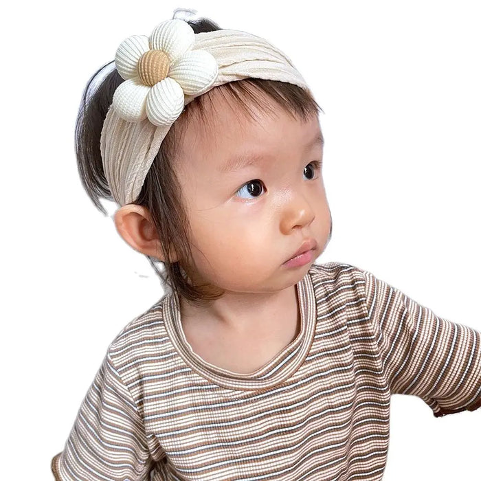 New Flower Nylon Girl Hairband Elastic Soft Baby Headband for Children Turban Headwear for Newborn Baby Kids Hair Accessories