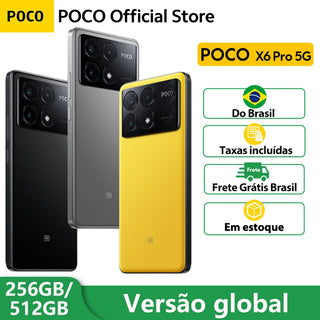 POCO X6 Pro 5G Em estoque Entrega em 10 dias Global Version Smartphone Dimensity 8300-Ultra 6.67"Flow AMOLED DotDisplay 64MP NFC