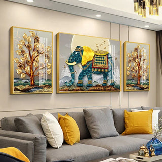 Living room decoration painting abstract sofa background wall hanging style high-end atmosphere