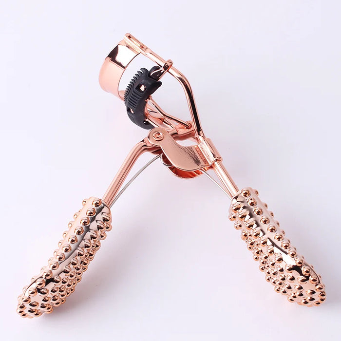 LOW MOQ Connie Cona professional rose gold travel bling eyelash curler brush