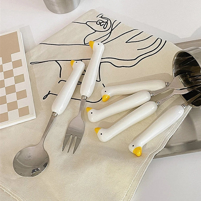 Durable Travel Flatware Odorless New Knife Fork Spoon Creative Portable Dinnerware Set Gift For Relatives Family Friends Safe