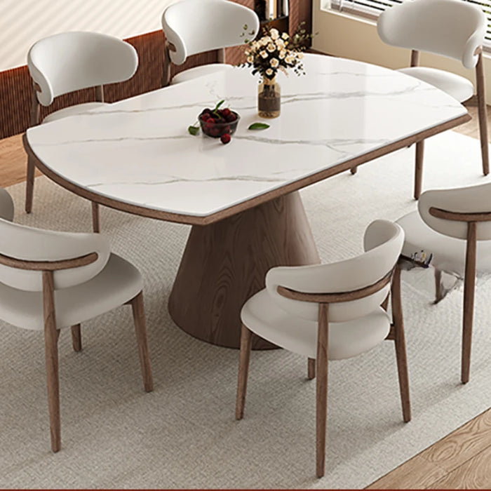 Kitchen Table Dining Room Wooden Modern Rooms Reception Tables Extendable Service Oval Wood Multifunction Mesa Home Furniture