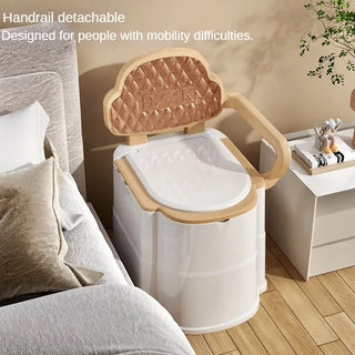 Portable Simple Anti-slip Adult Toilet Park Ts Elderly Pregnant Woman Deodorant Sit Toilet Bathroom Mobile Backrest WC Seat