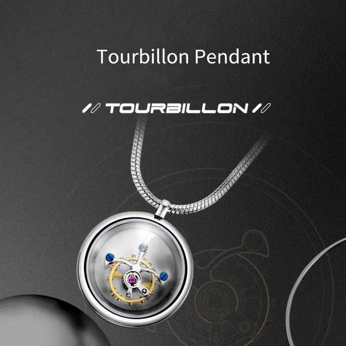 New Seagull Eccentric Tourbillon Pendant Necklace Pendant Diameter 19mm