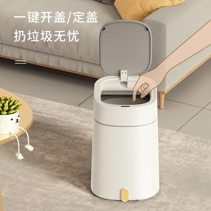 12L Automatic Trash Can Household Storage basket Wastebasket Kitchen Smart Trash Bin Waterproof Bathroom Accessories Dustbin