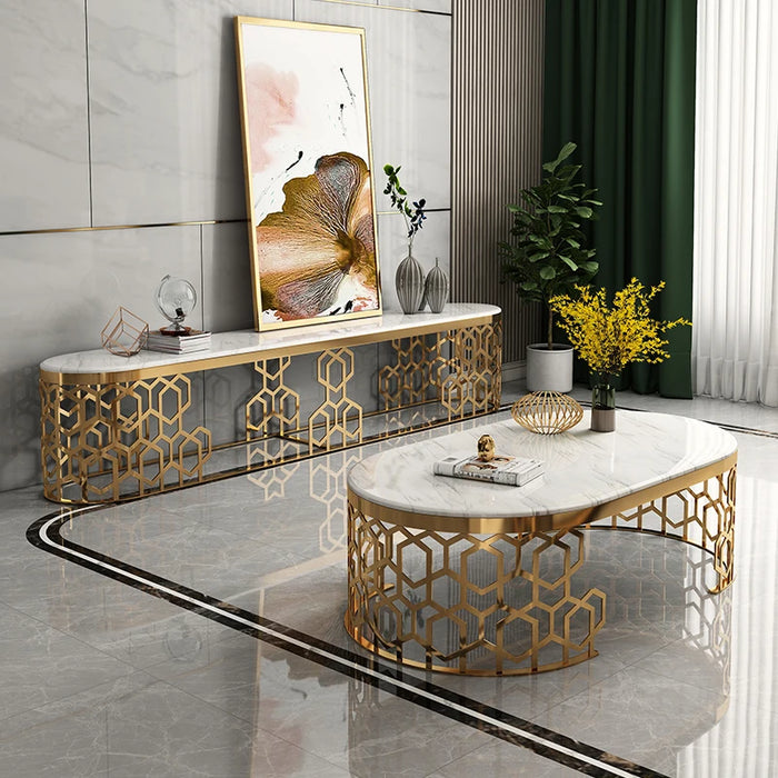 Factory provided modern tea tables marble top side table for living room home furniture