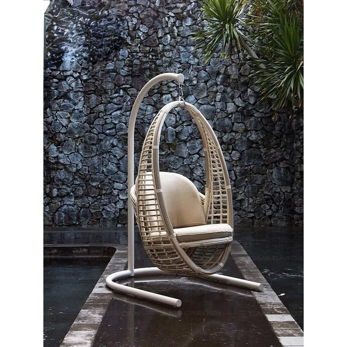 Outdoor rattan network celebrity bird's nest landing indoor lazyman rocking chair balcony swing rattan basket support