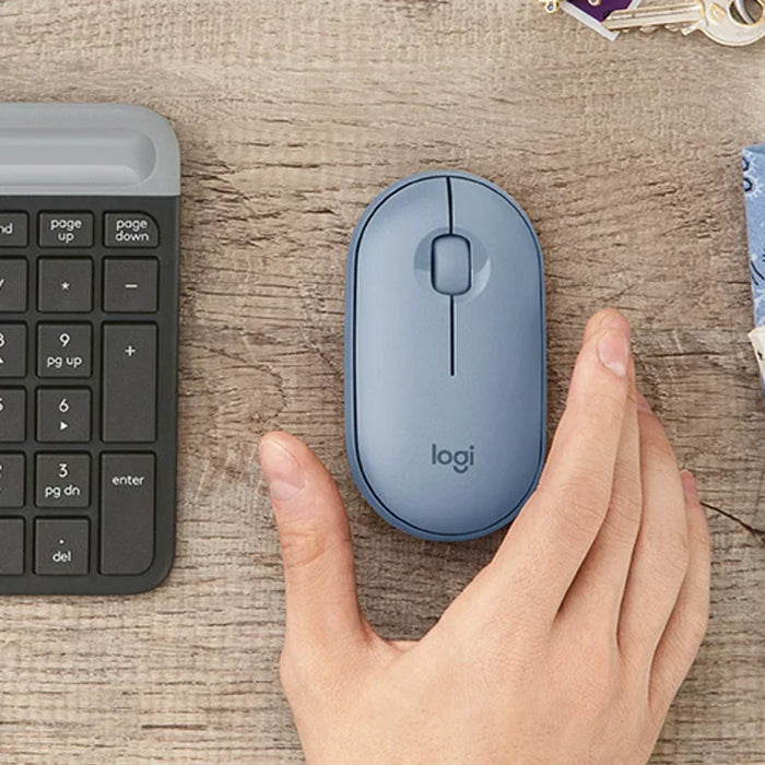 New Logitech PEBBLE POP Mouse Laptop Tablet M350 Wireless Bluetooth Mouse Light and Thin Mute Office Battery Usb Stock Mini Mice