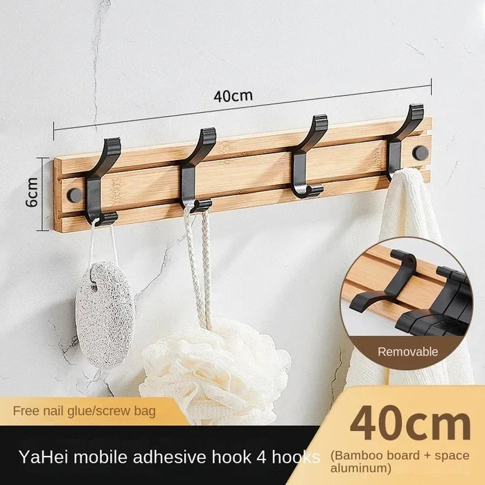 Creativity Adjustable Bamboo Coat Racks Wall Hanger Clothes Hook Living Bedroom Home Entrance Clothing Hat Stand Garment Rack