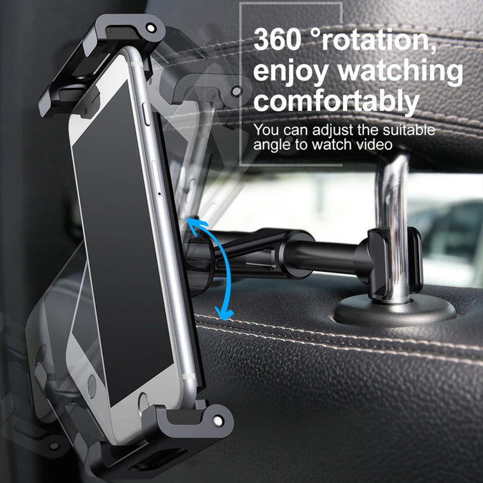 Baseus Car Back Seat  Phone Holder Headrest Holder for 4.7-12.9 inch Pad Backseat Mount for Pad Tablet PC Auto Headrest Holder