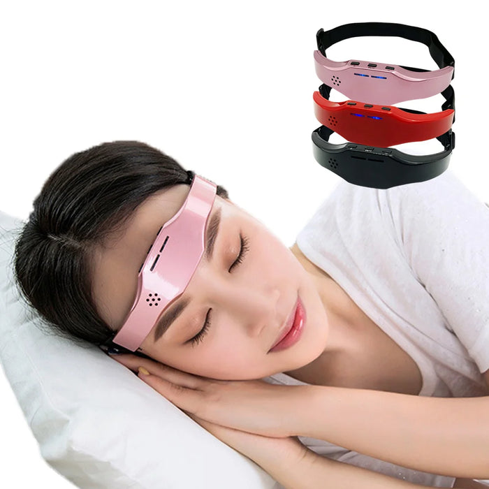 Electric Headache And Migraine Relief Insomnia Relaxation Stress Sleep Aid Massage Device Microcurrent Pulse Tool Head Massager