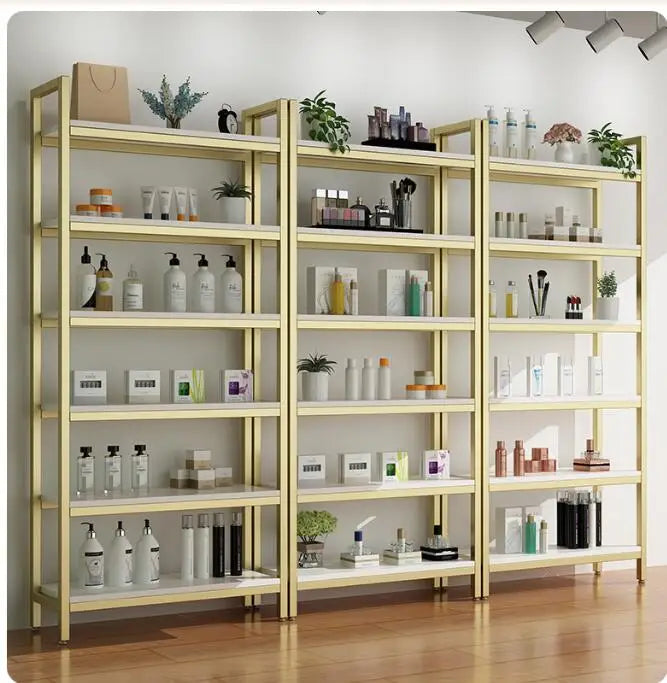 Skin care and cosmetics display cabinet product sample display shelf