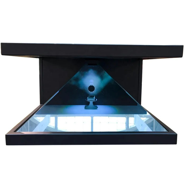 3D Holographic Projection Tempered Glass Showcase Hologram Pyramid Box Advertising