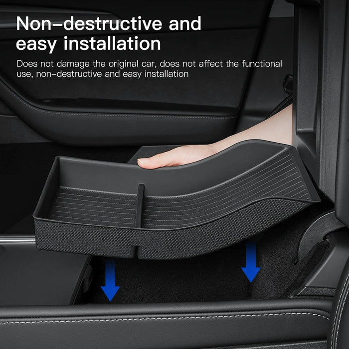 YZ Full TPE Central Control Storage Box For Tesla Model 3 Model Y  Center Console Armrest Front Rear Organizer Storage Box Case