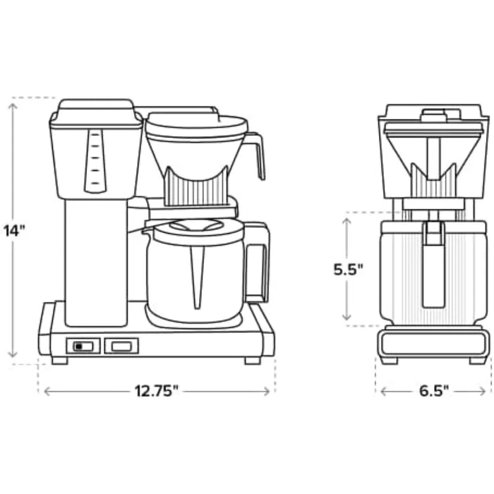 Technivorm  53923 KBGV Select Coffee Maker Juniper, 40 oz, 10 Cup, 1.25 L