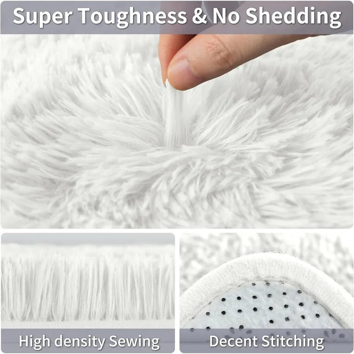 8*10, Area Rug  for Livingroom Bedroom Dorm Home Decorative, Non-Slip Plush Fluffy Furry Fur Rugs Comfy