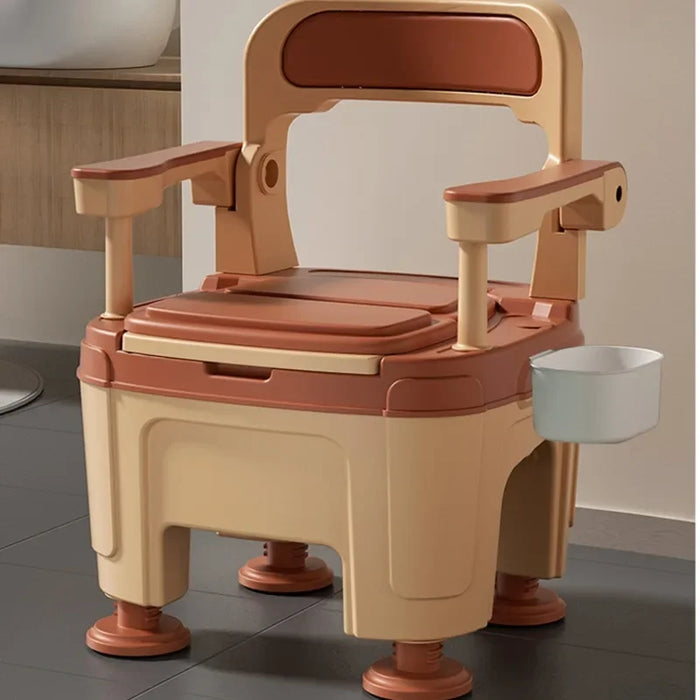 Foldable Armrest Shower Cabin Chair Home Disabled Toilet Seat Portable Indoor Pregnant Toilet Chair For Elderly