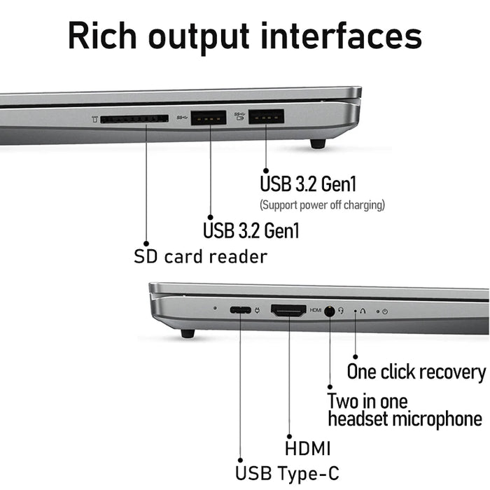 Lenovo Xiaoxin Air 14 Slim Laptop AMD Ryzen R5-5500 16GB RAM 512GB SSD 14-Inch FHD IPS Office Notebook Gaming Computer