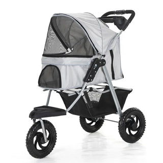 Lightweight Pet Jogger Stroller Pet Stroller Cat Dog Cage 3 Wheels Stroller For Dogs and Cats