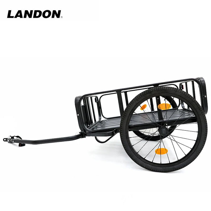 Bicycle Cargo Trailer LANDON Foldable Bike Trailer Luggage Storage Bike Steel Aluminum Carriage Tow Cart Shopping Cart