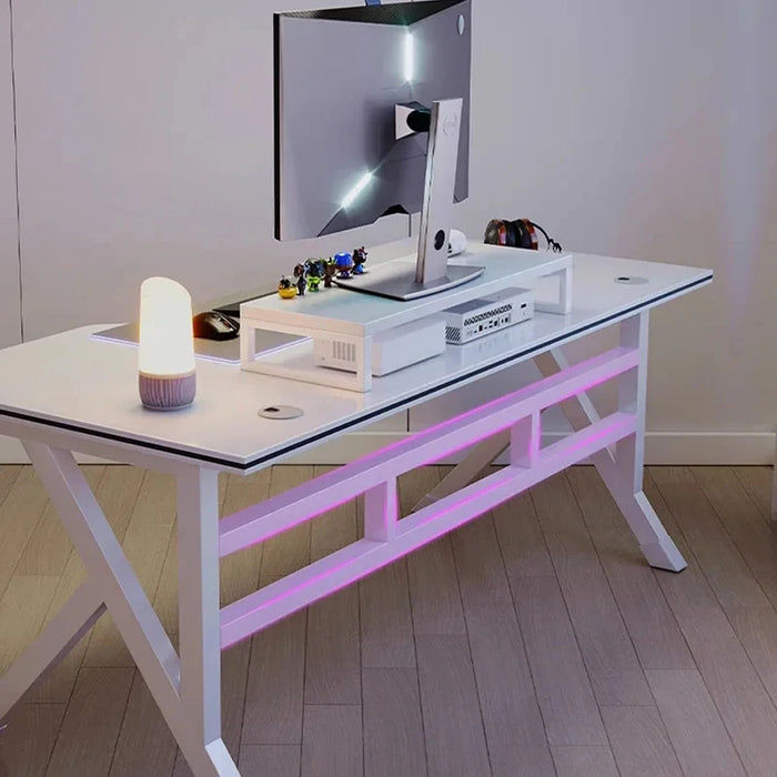 Modern Desktop Computer Desks Home Office Desk Furniture Bold K Legs White Gaming Desk Simple Bedroom Home Student Study Table