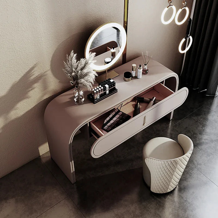 2022 New Online Red Light Luxury Modern Dressing Table Bedroom Dressing Table Premium Dressing Table