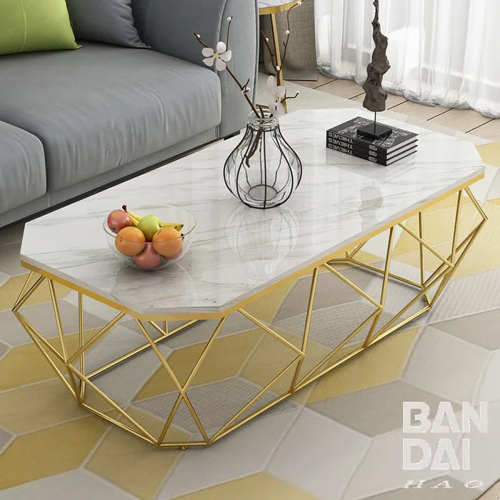 Nordic marble coffee table simple modern living room iron tea table extravagant creative side tables