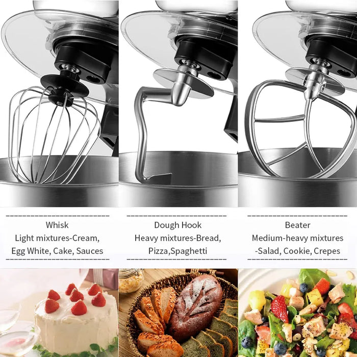 Sokany 267 Hot Sale Kitchen Appliances Home Kitchen Appliance Rotate Stand Dought Mixer Price & High Power  Kneading Machine