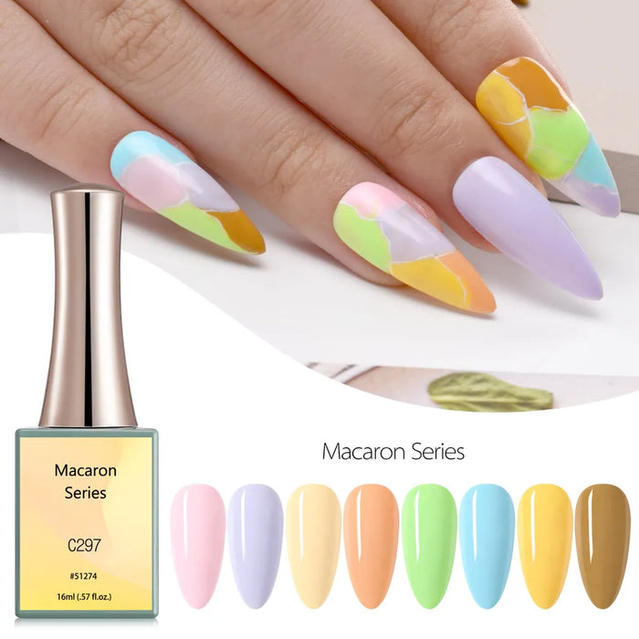 Venalisa 16ml CANNI Neon Rainbow Nail Gel Polish Pearl Bright Sequin Gel Lacquer Full Coverage Semi Permanent Gel Nail Varnish