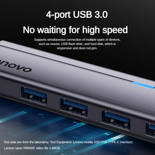 Lenovo Type-C Docking Splicer USB Converter HDMI To Docking 4K Projection Screen Available for Apple Macbook/lpad Phones Tablet