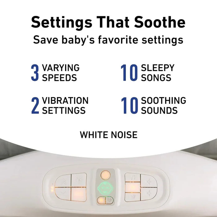 Graco Sense2Snooze Bassinet with Cry Detection Technology | Baby Bassinet Detects and Responds to Baby's Cries to Help Soothe Ba