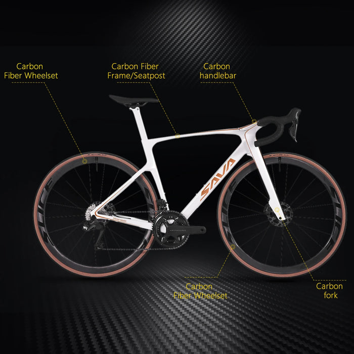 2023 Road Bike Carbon Racing Bike Extreme Aerodynamic Carbon Fibre Road Bike with SHIMANO R7170/ R8170 DI2 24 Speeds Group sets