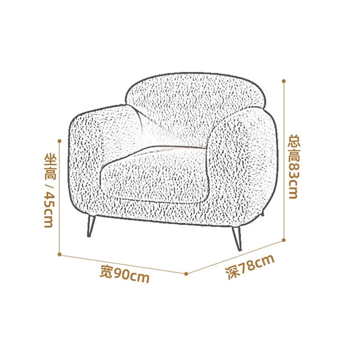 Gaming Bedroom Living Room Chairs Modern Nordic Comfortable Arm Chair Nordic Sofa Muebles De La Sala Home Furniture Decoraction