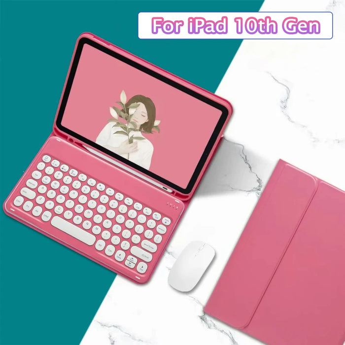 2022 for iPad 10 Generation Case with Keyboard Rechargeable Smart Cover for iPad 10.9 10th Magnetic Keyboard Rechargeable