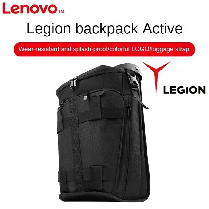 Lenovo Legion Game Laptop Bag LEGION Multi-function Travel Storage Backpack Anti-slip Anti-scratch and Durable 17" Black Backage