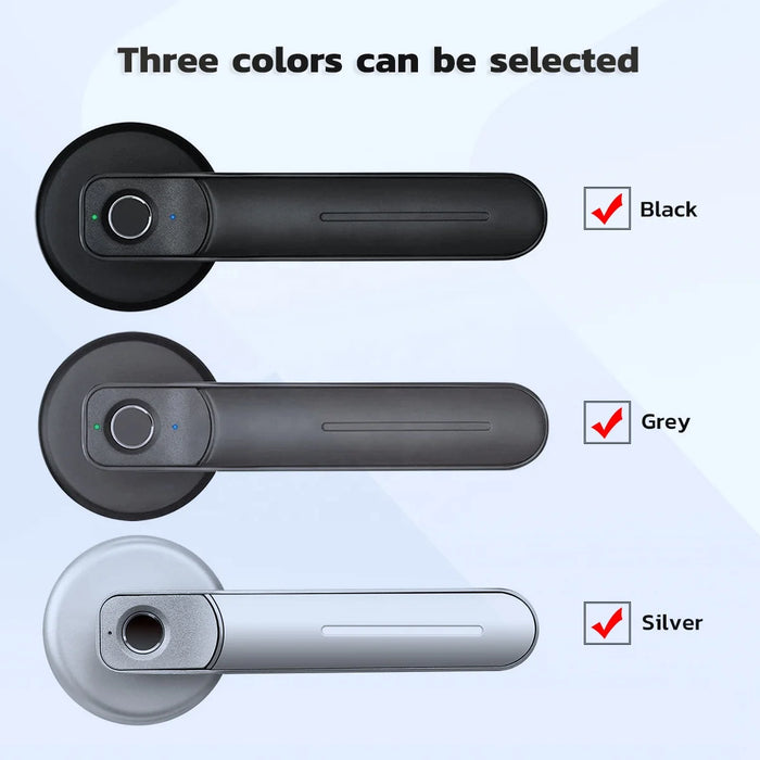 Keyless Door Lock Deadbolt Handle Safety Biometric Fingerprint Digital Lock Office Room Door