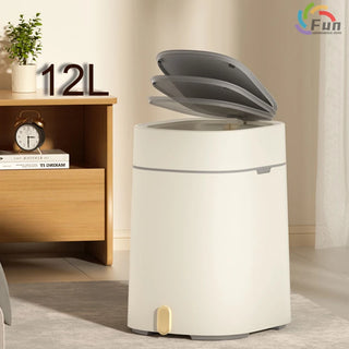 12L Automatic Trash Can Household Storage basket Wastebasket Kitchen Smart Trash Bin Waterproof Bathroom Accessories Dustbin