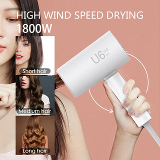 Powerful 1800W Fast Dry Hair Dryer 3500W Negative Ion Hair Care for Hair Straightener Curle Air Blower Super Strong Korean Type
