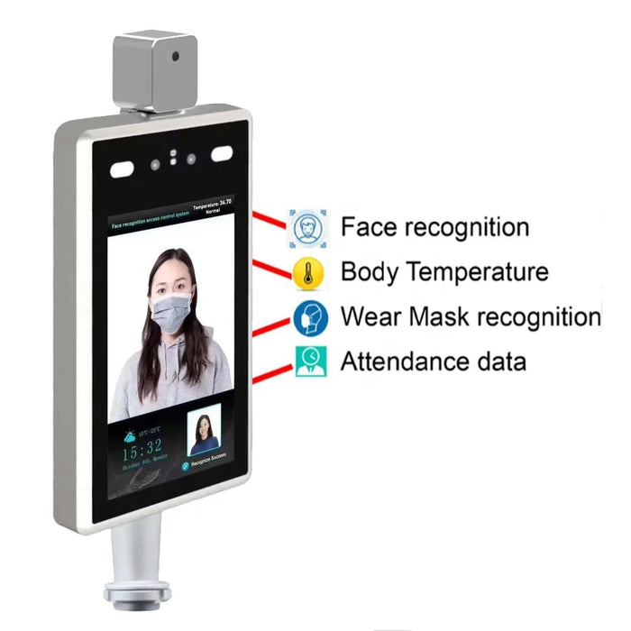 Non contact Thermometry Thermography thermal imaging system Body Temperature Facial Recognition Camera web Alert entrance guard