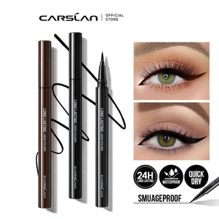 CARSLAN Long-lasting Liquid Eyeliner Waterproof Quick Drying Smudgeproof Eyeshadow Ultra Fine Liquid Eye Liner Pen Women Makeup