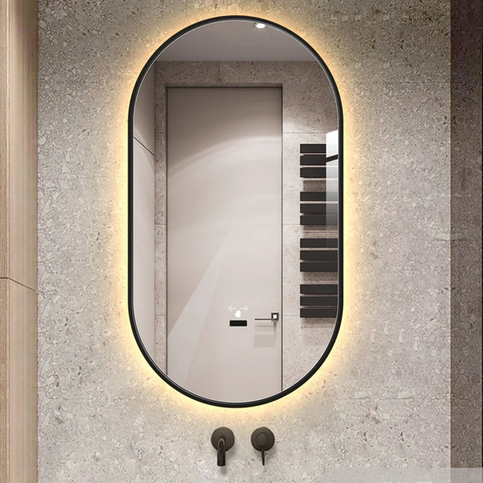 Full Body Shower Mirror Lights Bathroom Makeup Frameless Body Vanity Mirror Large Floor Specchio Doccia Home Improvement L