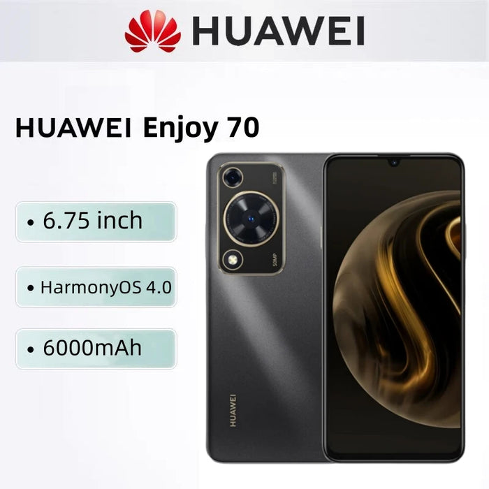 HUAWEI Enjoy 70 Smartphone 6.75 inch 128GB/256GB ROM 50MP Camera Mobile phones HarmonyOS 4.0 6000mAh Battery Cellphones