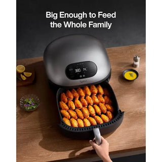 Dome Air Fryer, Cooking Speed Large Superior Airflow, Self-cleaning Smart Digital Dishwasher Safe Basket for Quick Easy Meals