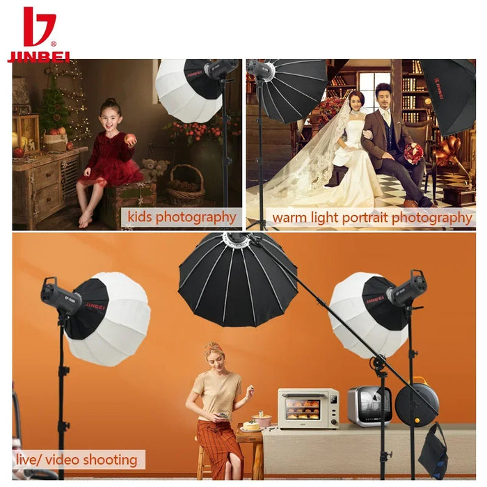 inlightray JINBEI EF-150BI 2700k~6500k Video Light Continuous Light Bowens Mount for Studio Video Recording