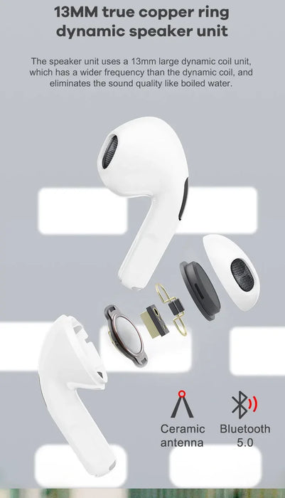 Earphone And Headphone Pro Tws Bt Fone De Ouvido Sem Fio Fones Estreo Som Msica Para Todos Telefone Inteligente Blututh