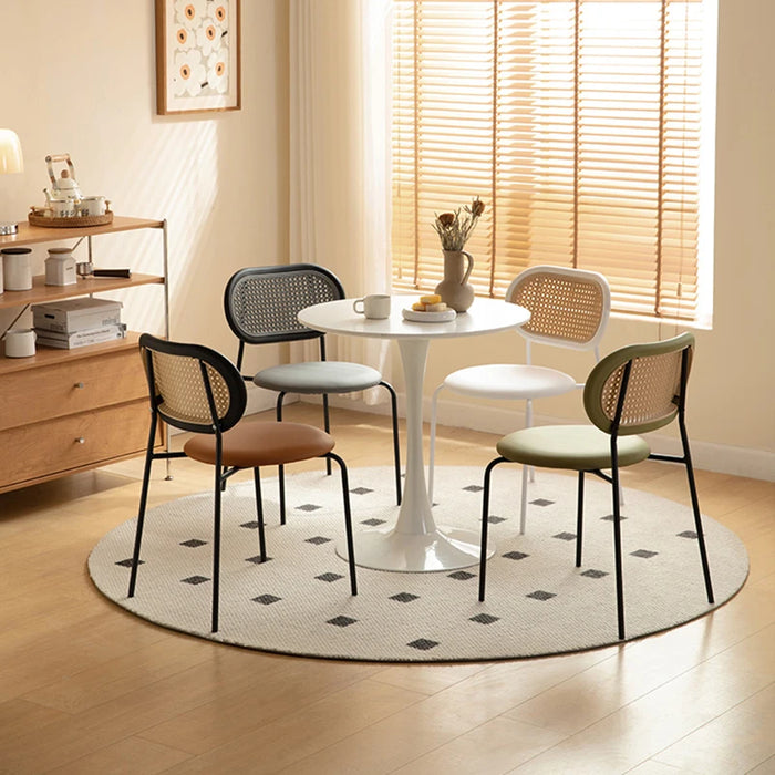 Dining Room Rattan Chair Mobile Simplicity Plastic Dining Chairs Living Room Modern Sillas De Comedor Home Furniture Balcony