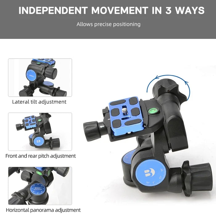 Free Shipping High Quality Camera 3 Ways Independent Motion Stabilizers Long Life Three-dimensional Gimbal Stabilizer