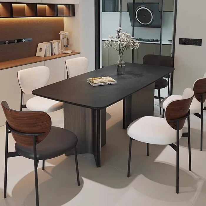 Chairs Kitchen Dining Table Modern Black Simple Rooms Elegant Tables Dinning Sedentary Designer Coffee Bord Bwrdd Marble Service