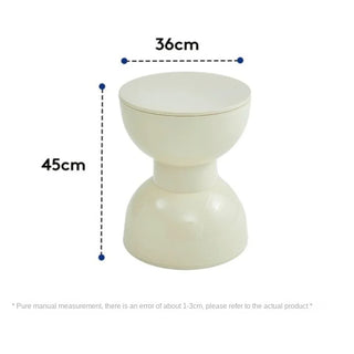 Nordic Creative Shoe Changing Stool Thickened Household Cream Dining Stool Living Room Coffee Table Stool Plastic Round Stools
